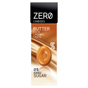 Bombus ZERO Candies Butter Caramel – bonbony bez cukru 30 g